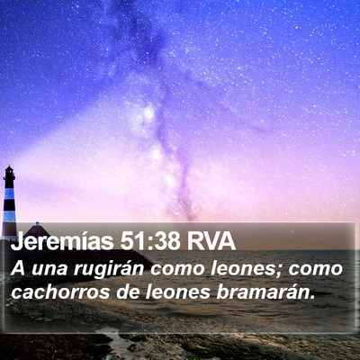 Jeremías 51:38 RVA Bible Verse Image