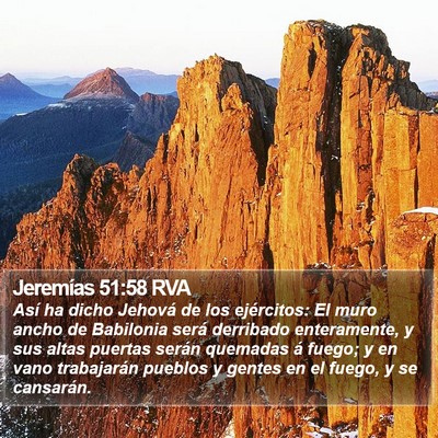 Jeremías 51:58 RVA Bible Verse Image