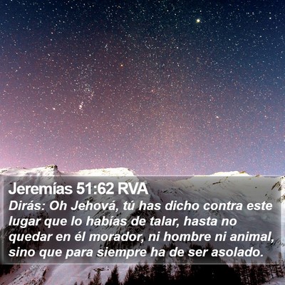 Jeremías 51:62 RVA Bible Verse Image