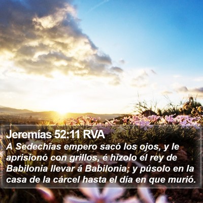 Jeremías 52:11 RVA Bible Verse Image