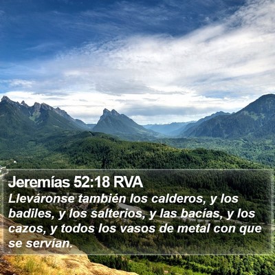 Jeremías 52:18 RVA Bible Verse Image