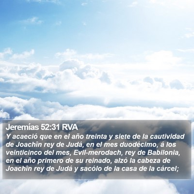 Jeremías 52:31 RVA Bible Verse Image