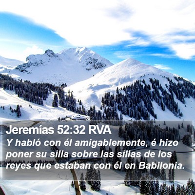 Jeremías 52:32 RVA Bible Verse Image