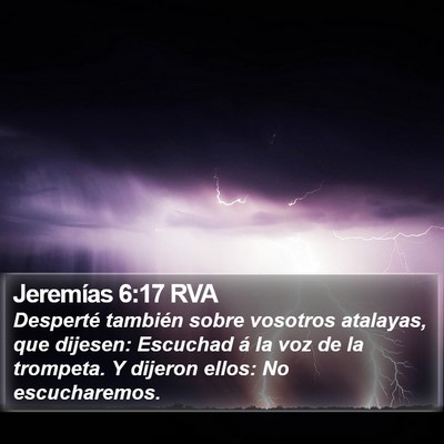 Jeremías 6:17 RVA Bible Verse Image