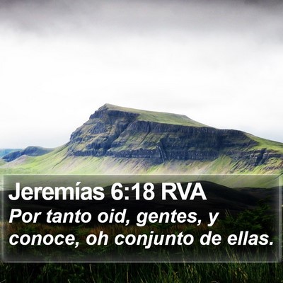 Jeremías 6:18 RVA Bible Verse Image