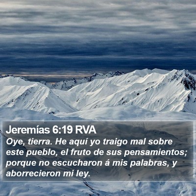 Jeremías 6:19 RVA Bible Verse Image