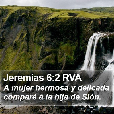 Jeremías 6:2 RVA Bible Verse Image