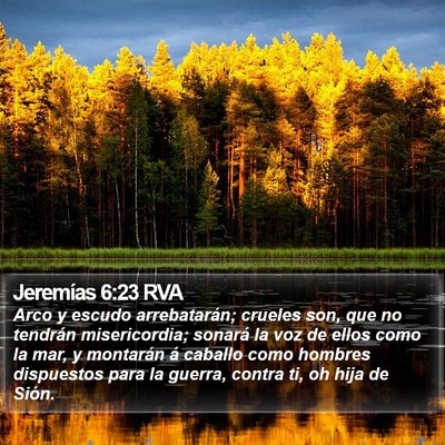 Jeremías 6:23 RVA Bible Verse Image