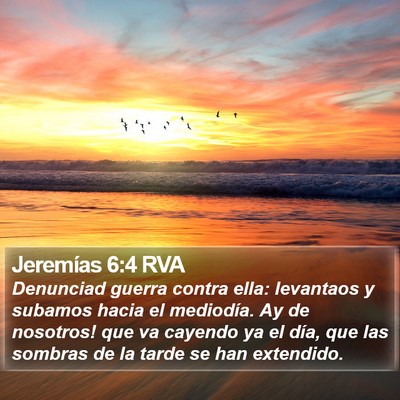 Jeremías 6:4 RVA Bible Verse Image