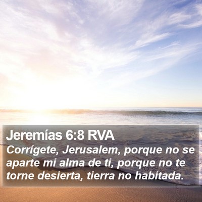 Jeremías 6:8 RVA Bible Verse Image