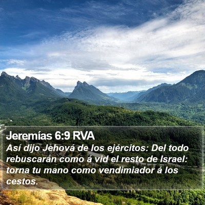 Jeremías 6:9 RVA Bible Verse Image