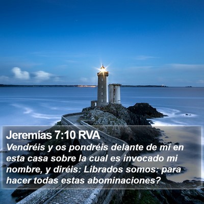 Jeremías 7:10 RVA Bible Verse Image