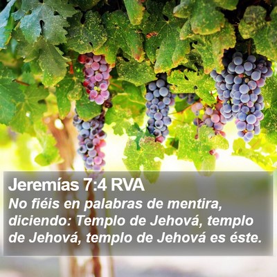 Jeremías 7:4 RVA Bible Verse Image