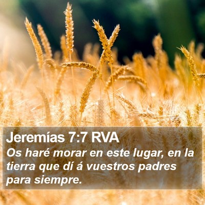 Jeremías 7:7 RVA Bible Verse Image