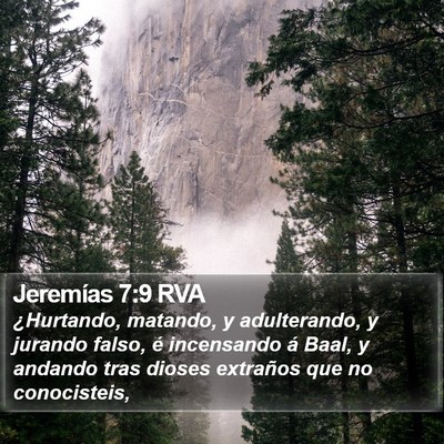 Jeremías 7:9 RVA Bible Verse Image