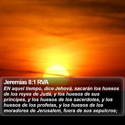 Jeremías 8:1 RVA Bible Verse Image