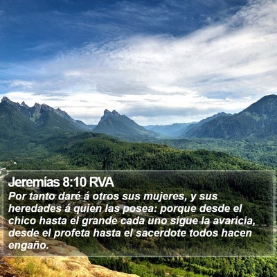 Jeremías 8:10 RVA Bible Verse Image