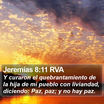 Jeremías 8:11 RVA Bible Verse Image