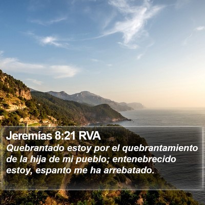 Jeremías 8:21 RVA Bible Verse Image
