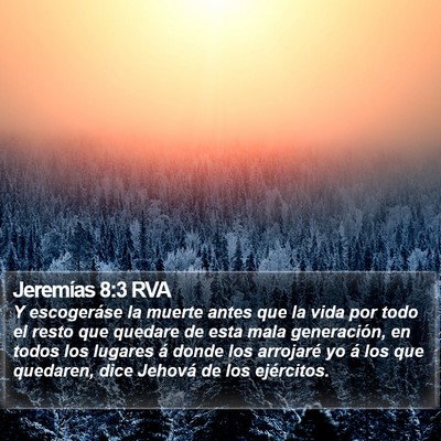 Jeremías 8:3 RVA Bible Verse Image