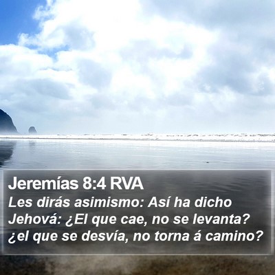 Jeremías 8:4 RVA Bible Verse Image