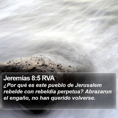 Jeremías 8:5 RVA Bible Verse Image