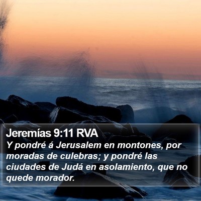 Jeremías 9:11 RVA Bible Verse Image