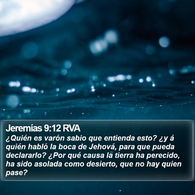 Jeremías 9:12 RVA Bible Verse Image