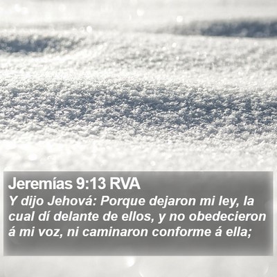 Jeremías 9:13 RVA Bible Verse Image
