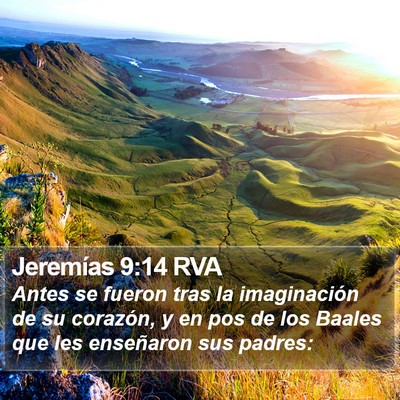 Jeremías 9:14 RVA Bible Verse Image