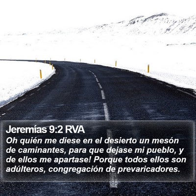 Jeremías 9:2 RVA Bible Verse Image