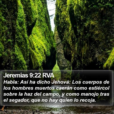 Jeremías 9:22 RVA Bible Verse Image