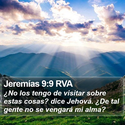 Jeremías 9:9 RVA Bible Verse Image