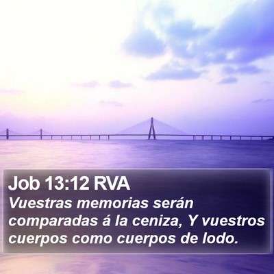 Job 13:12 RVA Bible Verse Image