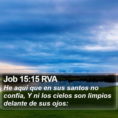 Job 15:15 RVA Bible Verse Image