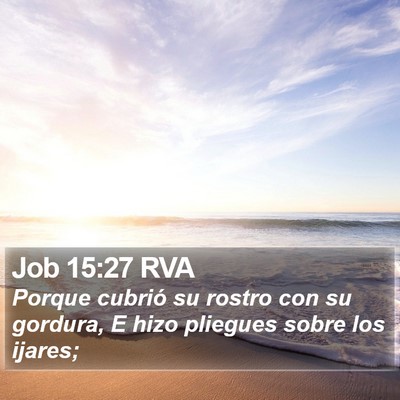 Job 15:27 RVA Bible Verse Image