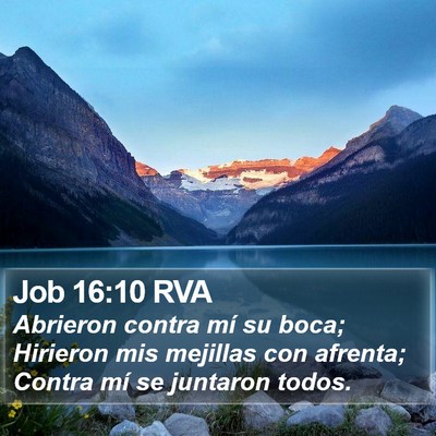 Job 16:10 RVA Bible Verse Image