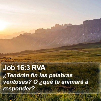 Job 16:3 RVA Bible Verse Image