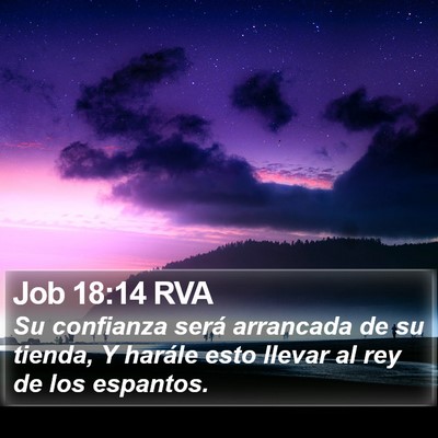 Job 18:14 RVA Bible Verse Image