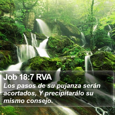 Job 18:7 RVA Bible Verse Image