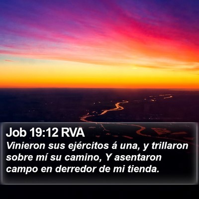 Job 19:12 RVA Bible Verse Image
