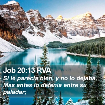 Job 20:13 RVA Bible Verse Image