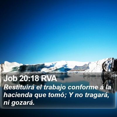 Job 20:18 RVA Bible Verse Image