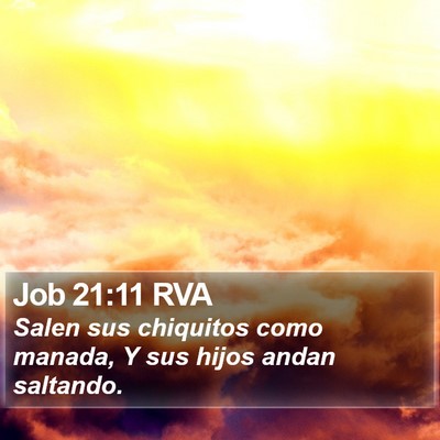 Job 21:11 RVA Bible Verse Image