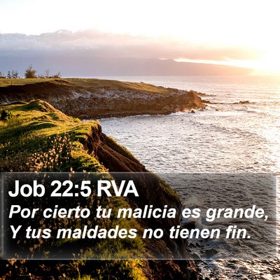 Job 22:5 RVA Bible Verse Image