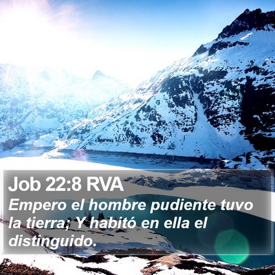 Job 22:8 RVA Bible Verse Image