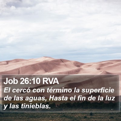 Job 26:10 RVA Bible Verse Image