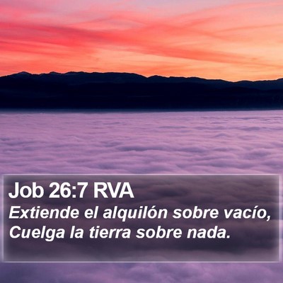 Job 26:7 RVA Bible Verse Image