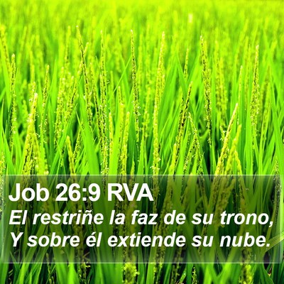 Job 26:9 RVA Bible Verse Image