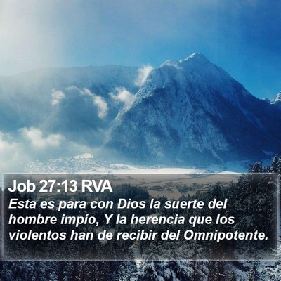 Job 27:13 RVA Bible Verse Image